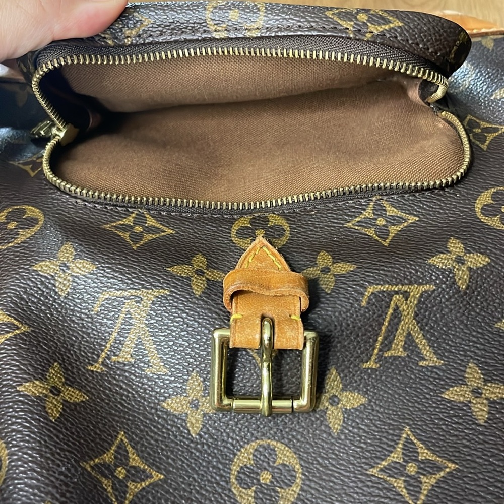 Louis Vuitton Brown Tan Monogram Montsouris MM Vintage - Picture 13 of 15